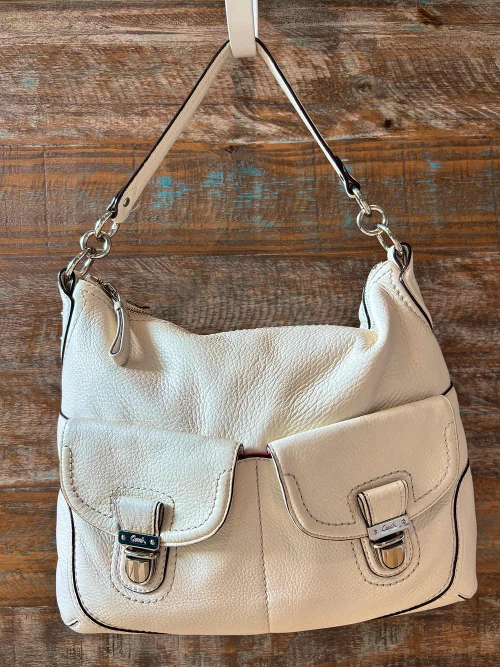 Coach | Bags | Vintage Coach Poppy Avery Pebbled Leather Hobo Bag 